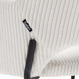 Beliani Set Of 2 Dining Chairs Raton Corduroy Off-White - thumbnail 8