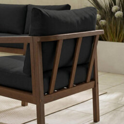 Furniturebox Lydiard 8 Seat Wooden Garden Table & Chairs,  Brown Patio Outdoor Dining Set, Garden Sofa Set, Bench,table & Chairs - thumbnail 3