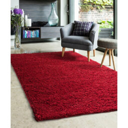 Melrose Venus Super Soft Red Shaggy Small Area Rug 080/150Cm - thumbnail 1