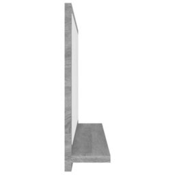 Walplus Bathroom Mirror Grey Sonoma 60X10.5X37 Cm Engineered Wood - thumbnail 4
