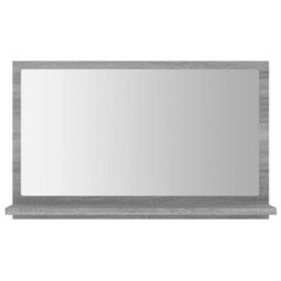 Walplus Bathroom Mirror Grey Sonoma 60X10.5X37 Cm Engineered Wood - thumbnail 3