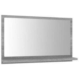 Walplus Bathroom Mirror Grey Sonoma 60X10.5X37 Cm Engineered Wood - thumbnail 2