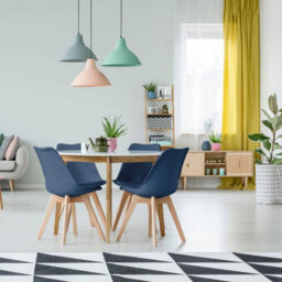 Bravich Rocco Tulip Dining Chair - Navy - thumbnail 3