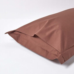 Homescapes Chocolate Egyptian Cotton Oxford Pillowcase 200 Tc - thumbnail 3