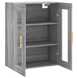 Berkfield Wall Mounted Cabinet Grey Sonoma 69.5X34X90 Cm - thumbnail 6