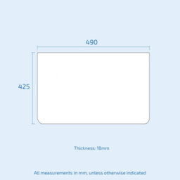 Nes Home White 500mm Freestanding Bathroom Vanity Unit With Round Ceramic Basin - thumbnail 8
