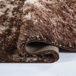 Modern Soft Two Tone Shimmer Shaggy Area Rugs Bronze 200X290 Cm - thumbnail 5