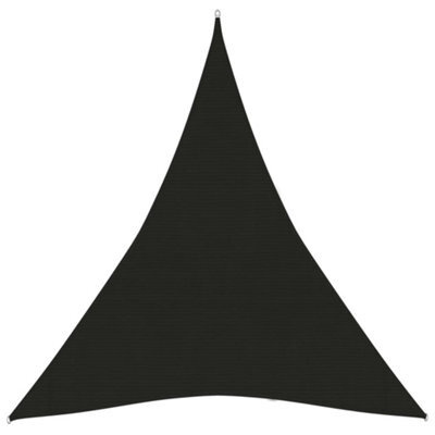 Berkfield Sunshade Sail 160 G/m2 Black 4X5X5 M Hdpe - image 1