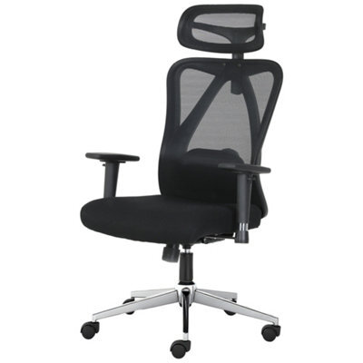 Ergonomic Office Chair With Headrest, 3D Armrests, Lumbar Support, Adjustable Height, Mesh Reclining High Back Swivel Desk Chair - image 1