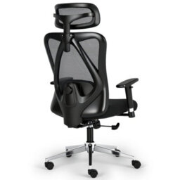 Ergonomic Office Chair With Headrest, 3D Armrests, Lumbar Support, Adjustable Height, Mesh Reclining High Back Swivel Desk Chair - thumbnail 8