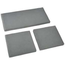 Outsunny 3Pcs Rattan Garden Seat Cushions Pads For Patio Furniture Dark Grey - thumbnail 2