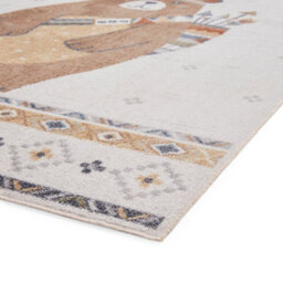 Multicolour Animal 40mm Pile Kids Stain-Resistant Rug For Bedroom, Dining Room, Easy To Clean Modern Rug-80Cm X 150Cm - thumbnail 6