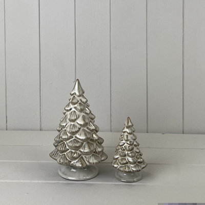 Four Candle Satchville Beige Mottle Ceramic Tree - image 1