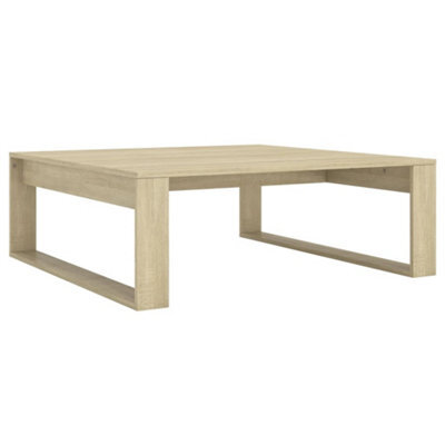 Berkfield Decorative Coffee Table Sonoma Oak 100X100X35 Cm Engineered Wood - image 1