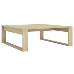 Berkfield Decorative Coffee Table Sonoma Oak 100X100X35 Cm Engineered Wood - thumbnail 1