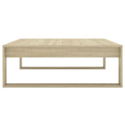 Berkfield Decorative Coffee Table Sonoma Oak 100X100X35 Cm Engineered Wood - thumbnail 6