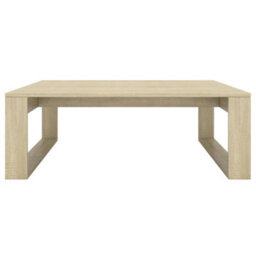 Berkfield Decorative Coffee Table Sonoma Oak 100X100X35 Cm Engineered Wood - thumbnail 5