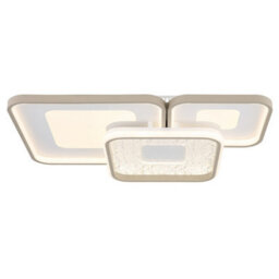 Luminosa Lighting Luminosa Mosaiko Triple Square Semi Flush Ceiling Light Matt White Led 2700/6000K - thumbnail 4
