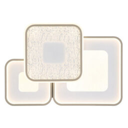 Luminosa Lighting Luminosa Mosaiko Triple Square Semi Flush Ceiling Light Matt White Led 2700/6000K - thumbnail 5