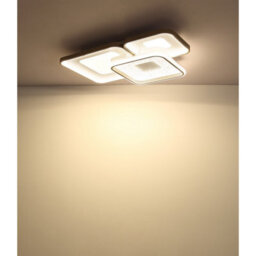 Luminosa Lighting Luminosa Mosaiko Triple Square Semi Flush Ceiling Light Matt White Led 2700/6000K - thumbnail 7