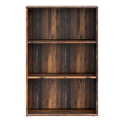Furniture To Go Essential Tall Wide 2 Shelf Bookcase In Vintage Oak - thumbnail 2