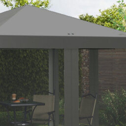 Outsunny Heavy Duty Pop Up Gazebo With Removable Mesh Sidewall Grey - thumbnail 9