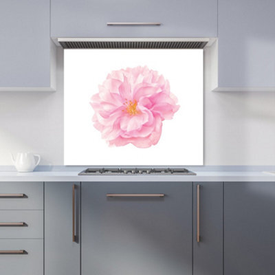 Warren Reed Designer Single Cherry Blossom Premium Glass Kitchen Splashback W600mm X H750mm - image 1