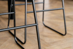 Set Of 2 Kali Pu Bar Stool Grey Dining Room High Chairs - thumbnail 5