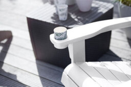 Keter Alpine Adirondack Chair Seat Sun Lounger Garden White - thumbnail 3