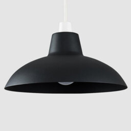 Valuelights Civic Metro Black Ceiling Shade And Bulb (D)28.8Cm - thumbnail 5