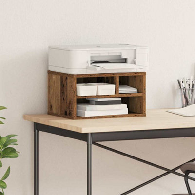 Walplus Printer Stand Old Wood 40 X 32 X 22.5 Cm Engineered Wood - image 1