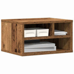 Walplus Printer Stand Old Wood 40 X 32 X 22.5 Cm Engineered Wood - thumbnail 3