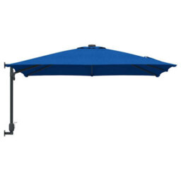 Berkfield Modern Wall-Mounted Garden Parasol Azure Blue 247 Cm - thumbnail 5