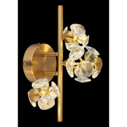 Luminosa Lighting Luminosa Virina Wall Lamp Gold Colors K9 Crystals Led 3000K - thumbnail 4