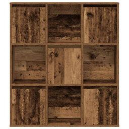 Berkfield Bookcase Old Wood 89X24X101.5 Cm Engineered Wood - thumbnail 4