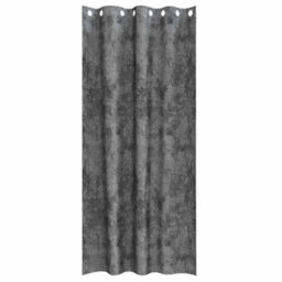 Walplus Curtain With Curtains 2 Pcs Grey 260 X 140 Cm Velvet - thumbnail 3