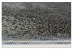 The Rugs Soft Washable Collection Plain Design Shaggy Rug In Grey  Sa-04 - thumbnail 4