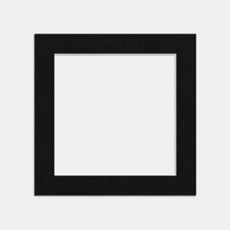 Ak Frames 8X8 Black Picture Mounts To Fit 6X6 Aperture Size - Mount Board Only (No Frame Included) - thumbnail 1