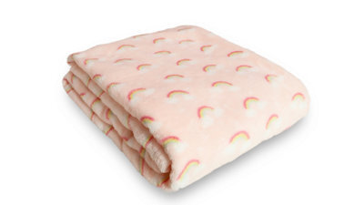 Velosso Supersnug Plush Touch Fleece Throw Blanket, Soft Texture And Quality Feel, 127Cm X 152Cm, Perfect For Sofa Or Bed - Multicolour