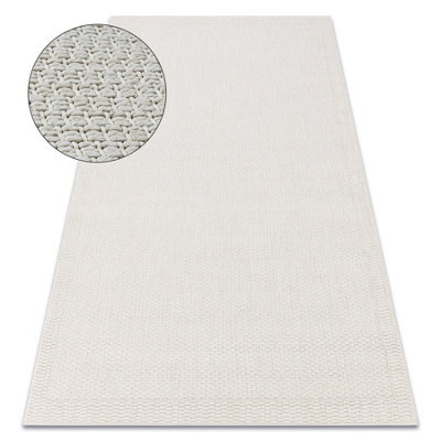 RugsX Carpet Origi 3737 Cream - Frame Flat-Woven Sisal String 116X170 Cm - image 1