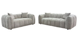 Venice Luxury Brand New Silver 3+2 Sofa Set