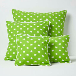 Homescapes Cotton Green Stars Cushion Cover, 60 X 60 Cm - thumbnail 5