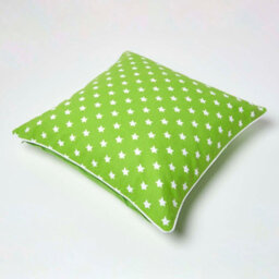 Homescapes Cotton Green Stars Cushion Cover, 60 X 60 Cm - thumbnail 4