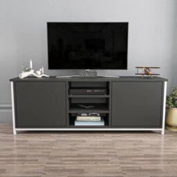Decorotika Otis Tv Stand For Tv's Up To 63 Inch White And Anthracite