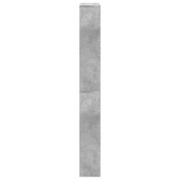 Vidaxl Shoe Cabinet With Mirror 4-Layer Concrete Grey 63X17X134 Cm - thumbnail 7
