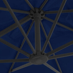 Berkfield Cantilever Umbrella With Aluminium Pole 3X3 M Azure Blue - thumbnail 6