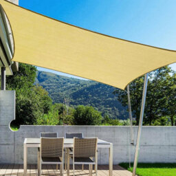 Yellow 3X2M Rectangular Shade Sail Waterproof - thumbnail 6