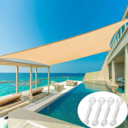 Yellow 3X2M Rectangular Shade Sail Waterproof - thumbnail 5