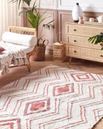 Beliani Rug Kastamonu Beige 160 X 230 Cm Cotton - thumbnail 2
