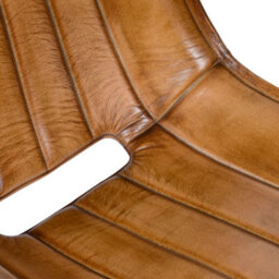 Real Genuine Leather Kitchen Dining Chair Tan Brown 77Cm High X 47Cm Wide X 55Cm Seat Height 48Cm Deep Only Legs To Attach - thumbnail 4